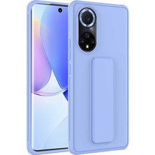 Heptek İletişim Huawei Nova 9 Kılıf Standlı Lansman Yumuşak Dokulu Renkli Esnek Silikon Kapak (Qstand)