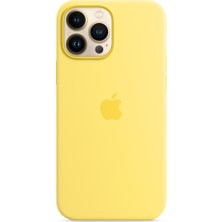 Glitz Iphone 13 pro max için Silikon kılıf - Limon kabuğu