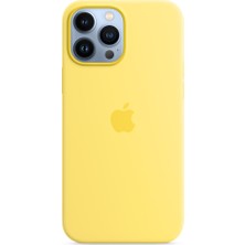 Glitz Iphone 13 pro max için Silikon kılıf - Limon kabuğu