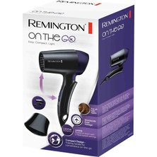 Remington Travel Saç Kurutma Makinesi, Katlanır Saplı, 1400 W, Yoğunlaştırıcı Dahil, 2 Sıcaklık + 2 Hız, Üniversal Voltaj, D2400