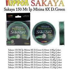 Nippon Sakaya 150 mt Ip Misina 8x D.green 0,18 mm