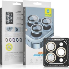 BLUEO iPhone 12 Pro Original Metal Frame Siyah Kamera Lens Camı Koruyucu - Çerçeve