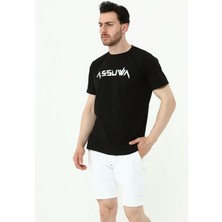 Assuwa Erkek Bisiklet Yaka Kısa Kollu Slimfit T-Shirt