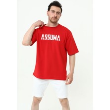 Assuwa Bisiklet Yaka Kısa Kollu Oversize T-Shirt