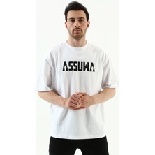 Assuwa Bisiklet Yaka Kısa Kollu Oversize T-Shirt