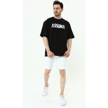 Assuwa Bisiklet Yaka Kısa Kollu Oversize T-Shirt