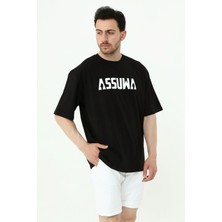 Assuwa Bisiklet Yaka Kısa Kollu Oversize T-Shirt