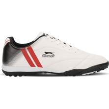 Slazenger MARK HS IN Erkek Halı Saha Beyaz / Siyah Futbol Ayakkabısı