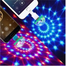 HBLHC 10 Adet Sıcak Satış Altı Renk Kristal Ampul Sihirli Top Küçük Renkli Işık Mini USB Ses Kontrolü Mantar Işık LED Araba Kullanıcı Dışında (Yurt Dışından)