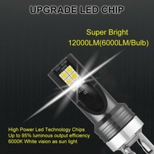 HBLHC H7 Araba LED Sis Farları 200 W Far Ampuller Kiti 6000 (Yurt Dışından)