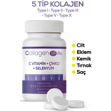 Collagen Life Pro 5 Tip Kolajen Tip 1, Tip 2, Tip 3, Tip 5, Tip 10 90 Tablet
