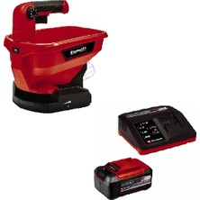 Einhell Ge-Us 18 Li - Solo, Akülü Serpme Makinesi +  18V 5,2 Ah & 4A Fastcharger, Akü & Şarj Cihazı