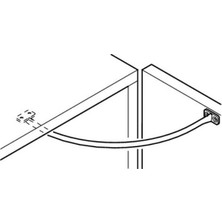 Hafele Sınırlayıcı Çelik Nikel Sağ 15CM