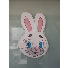 Wood 14 Dizayn Tavşan Dekorlugece Lambası