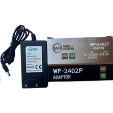 Well Power 24V 2A Adaptör5.5 x 2.5 mm Jak Fişli Plastik Kasa Adaptör