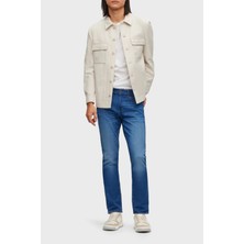 Boss Süper Yumuşak Pamuklu Slim Fit Normal Bel Dar Paça Jeans Erkek Kot Pantolon 50488478 434