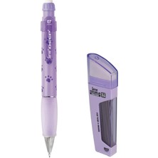 Serve Deep 0.7 mm Mekanik Kurşun Kalem Doğa Pati - 0.7 mm Uç & Silgi Mor Renkli Yüksek Kalite