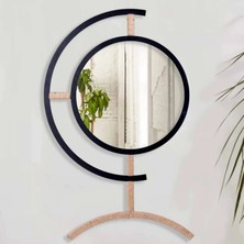 Rarart Concept Dekoratif Metal Yuvarlak Duvar Aynası - Trend Mattlen Geometrik Duvar Aynası - Evinizin Her Köşesi İçin Uygun