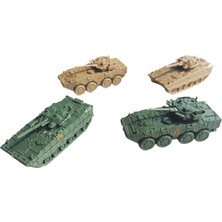 Bacca 4 Parça 1/144 Ölçekli Modern Tank Model Araç Model Oyuncak Çocuk Hediyeleri (Yurt Dışından)