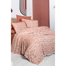 Sarev Arwen Taba Tek Kişilik %100 Pamuk Ipliği Boyalı Pike Takımı