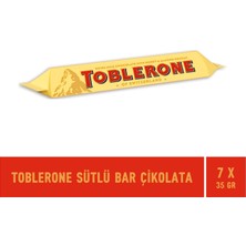 Toblerone Sütlü Bar Çikolata 35 gr - 7 Adet