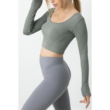 Miorre Doremi Seamless Straplez Uzun Kollu Fitilli Büstiyer