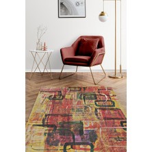 Homshtag Pastel Boho Çok Renkli Mutfak Halısı Soyut Salon Halısı Geometrik Desenli Özel Tasarım Halı