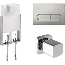 Nalbur Lazım Kale Gömme Rezervuar + Parlak Buton