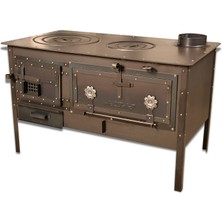 Altaş  Kuzine Soba 4 mm Çok Amaçlı Bahçe Tipi Kuzine Soba Özel El Yapımı Soba