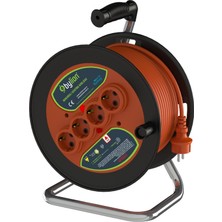 Bylıon PMK-50315-F Pls Bobin Q280 IP20 F Type (Schuko) 3g1,5 50M Turuncu Kablo