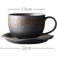 HaiTun Vintage Seramik Kupası Japon Tarzı Lüks Ofis Türkçe Çevre Dostu Öğleden Sonra Çay Bardağı Firma Seyahat Tazas De Cafe Drinkware 50 | Teacup tabak Setleri (Yurt Dışından)