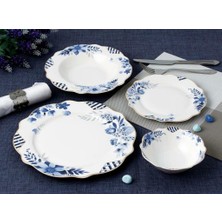 Roy King Blue Garden 24 Parça 6 Kişilik Yemek Takımı