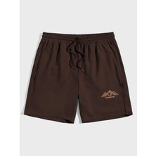 DAXİS Sportwear Company Erkek Geometry Baskılı Şort Daxis Sportwear Company