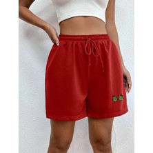 DAXİS Sportwear Company Kadın Kısa Baskılı Şort Daxis Sportwear Company