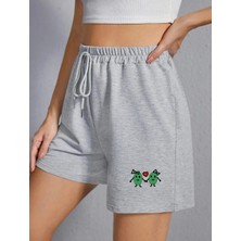 DAXİS Sportwear Company Kadın Kısa Baskılı Şort Daxis Sportwear Company