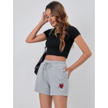 Baskılı Kadın Kısa Şort Daxis Sportwear Company