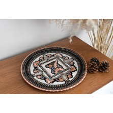 Saray Ottoman 35 cm Yuvarlak Tepsi Mineli