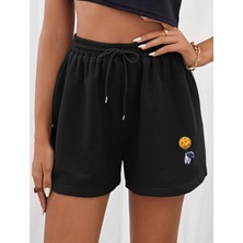 DAXİS Sportwear Company Kadın Kısa Şort Nefes Alabilir Kumaşla Spor Tarzı