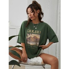 Baskılı Oversize Unisex Tshirt Daxis Sportwear Company