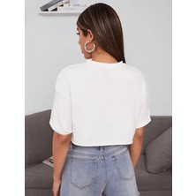 DAXİS Sportwear Company Crop Siyah Tshirt - Daxis Sportwear Company