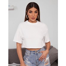 DAXİS Sportwear Company Crop Siyah Tshirt - Daxis Sportwear Company