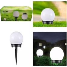 Gaman Güneş Enerjili Otomatik Yanan Sönen Küre Bahçe Süsleme Aydınlatması 6 Adet Solar Saplaması