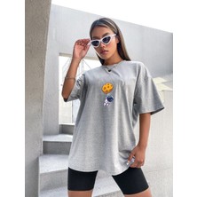 DAXİS Sportwear Company Oversize Kadın Astonot Baskılı Tshirtdaxis Sportwear Company