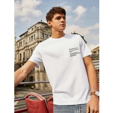 DAXİS Sportwear Company Erkek Freedom Baskılı Oversize Tshirt Daxis Sportwear Company