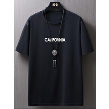 DAXİS Sportwear Company Calıfornıa Baskılı Oversize Tshirt-Daxis Sportwear Company