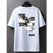 DAXİS Sportwear Company Calıfornıa Baskılı Oversize Tshirt-Daxis Sportwear Company