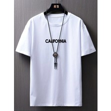 DAXİS Sportwear Company Calıfornıa Baskılı Oversize Tshirt-Daxis Sportwear Company