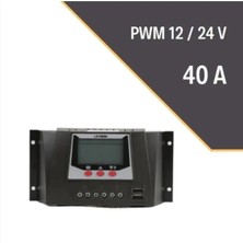 Lexron 40 Amper 12/24V Pwm Solar Şarj Kontrol Cihazı Regülatörü PWM_40A LXR40PWM