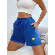 DAXİS Sportwear Company Kadın Kısa Şort Baskılı Daxis Sportwear Company
