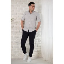 Advante Yaka Düğmeli Dokulu Slimfit Erkek Gömlek